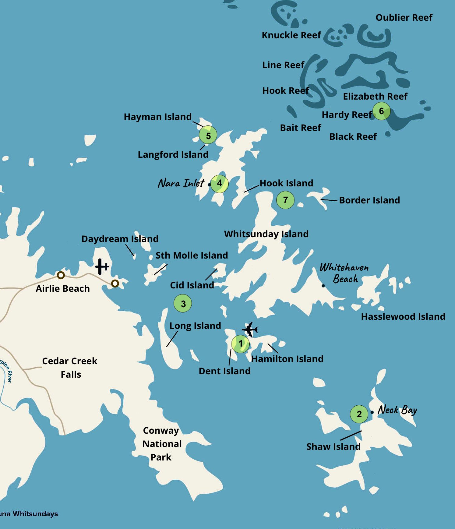 Whitsundays-Map-FINAL - Oneworld Charters